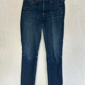 Jcrew dark wash mid rise